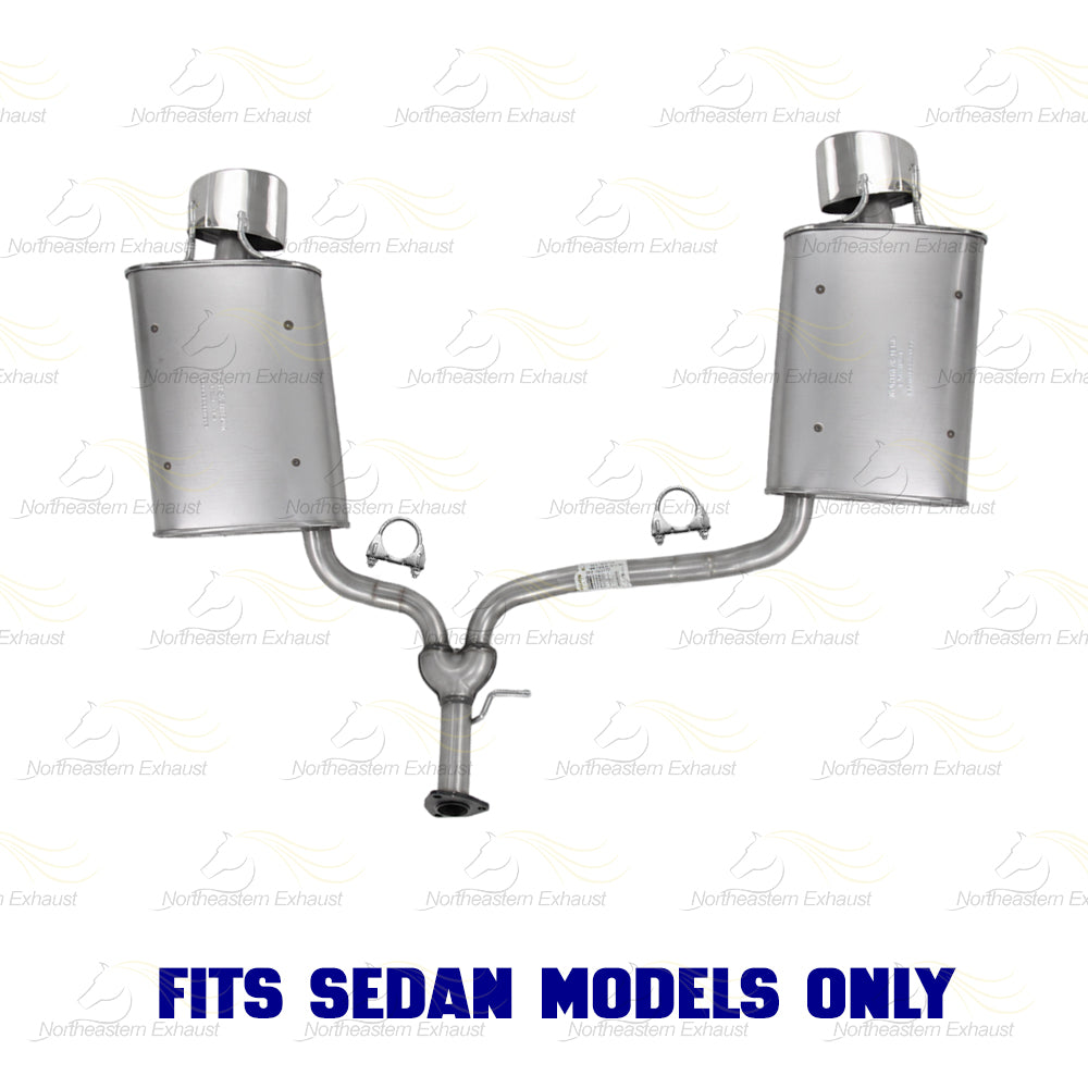 2013-2017 Honda Accord 3.5L Exhaust Y Pipe w/ Pair of Muffler Kit | Stainless Steel | SEDAN