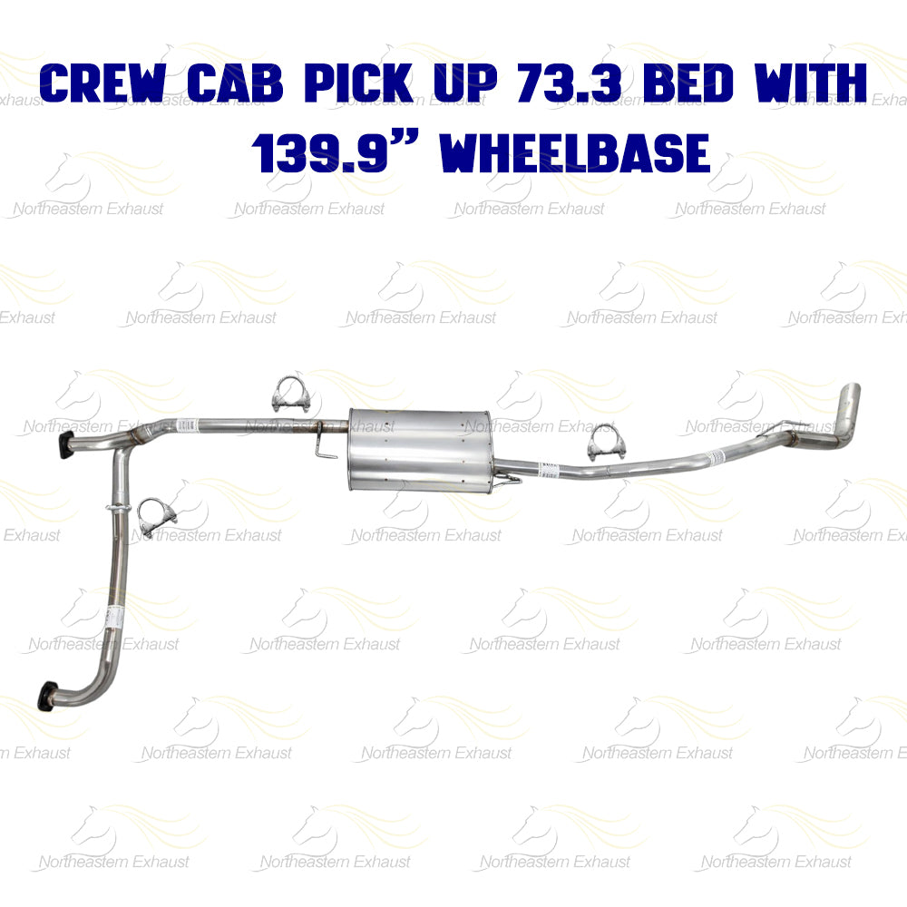 2007-2019 Nissan Frontier 4.0L Cat-back Exhaust Kit | 139.9" WB Crew Cab Pickup
