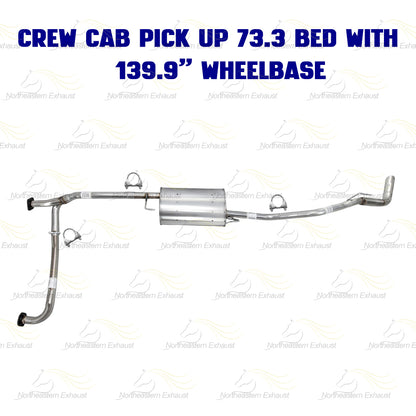 2007-2019 Nissan Frontier 4.0L Cat-back Exhaust Kit | 139.9" WB Crew Cab Pickup