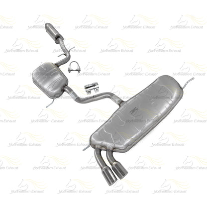2010-2014 Volkswagen Golf 2.5L and 2006-2009 Volkswagen Rabbit 2.5L Exhaust Resonator Pipe and Muffler