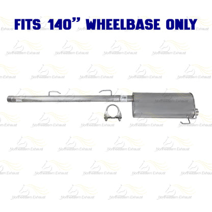 2009–2010 Dodge Ram 1500 3.7L 4.7L & 5.7L 140in WB Exhaust Pipe with Muffler Kit | Stainless Steel
