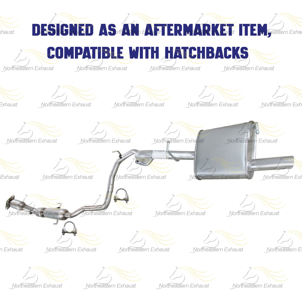 2008 Toyota Yaris 1.5L Catalytic Converter and Muffler