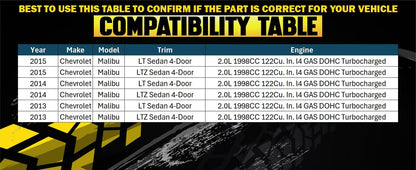 2013-2015 Chevy Malibu 2.0L Front Catalytic Converter - EPA Approved