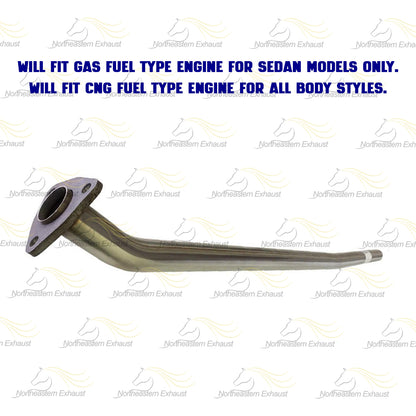 2012-2013 Honda Civic 1.8L EPA Approved Manifold Catalytic Converter and Exhaust Pipes