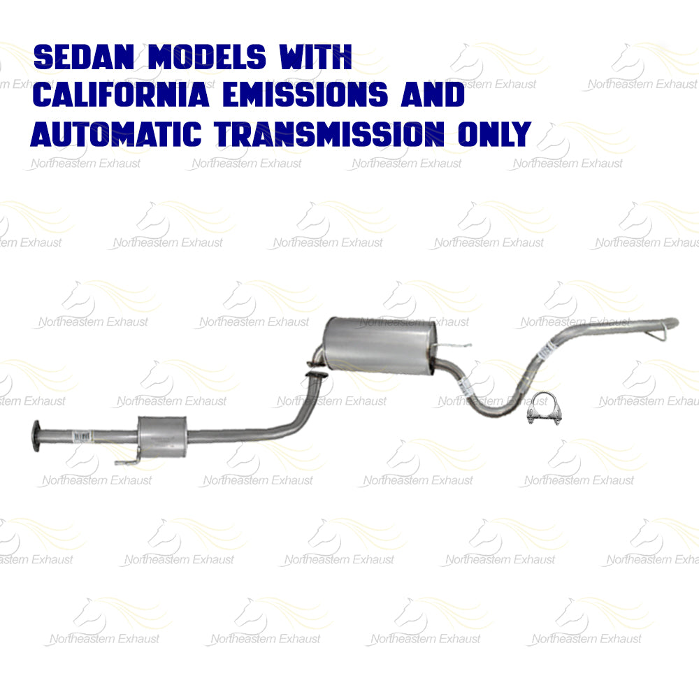 2007-2010 Hyundai Elantra 2.0L Exhaust Resonator Pipe and Muffler Assembly Kit | Stainless Steel