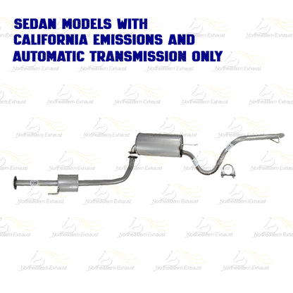 2007-2010 Hyundai Elantra 2.0L Exhaust Resonator Pipe and Muffler Assembly Kit | Stainless Steel