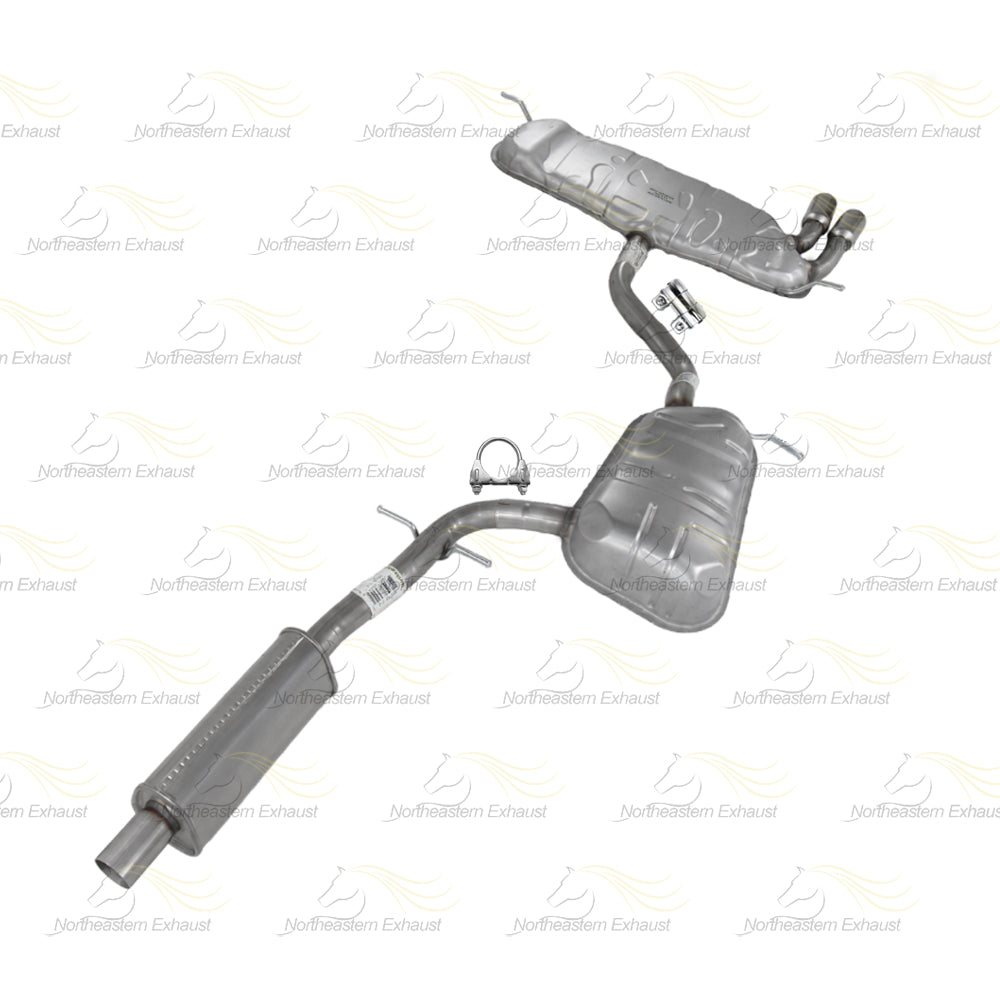 2010-2014 Volkswagen Golf 2.5L and 2006-2009 Volkswagen Rabbit 2.5L Exhaust Resonator Pipe and Muffler