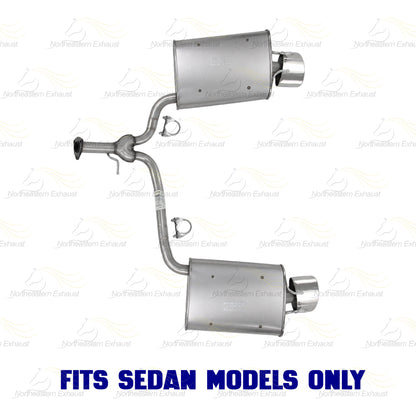2013-2017 Honda Accord 3.5L Exhaust Y Pipe w/ Pair of Muffler Kit | Stainless Steel | SEDAN