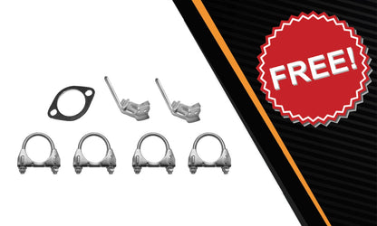 2004-2008 Nissan Maxima 3.5L Intermediate Pipe with Pair of Mufflers | Stainless Steel