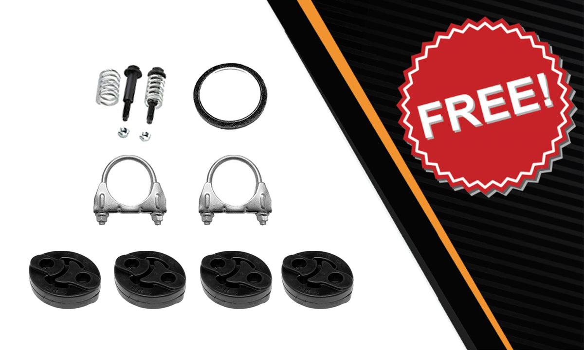 2013-2015 Toyota Tacoma 4.0L 128in WB Intermediate Pipe w/ Muffler Exhaust Kit | Stainless Steel