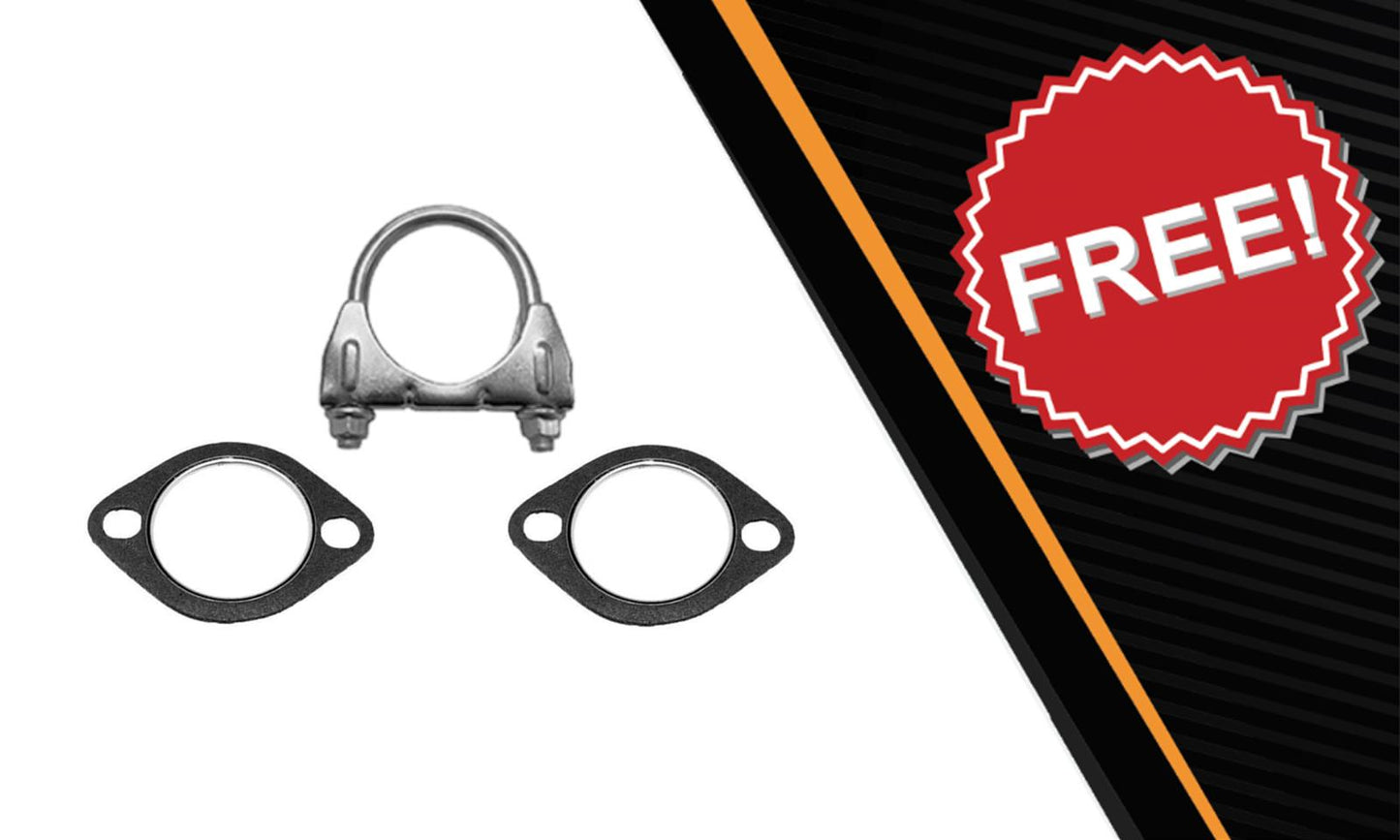 Northeastern Exhaust | Direct Fit Resonator Pipe Compatible for 2009-2011 Chevy Aveo & Aveo5 1.6L | Free Gaskets and Clamp
