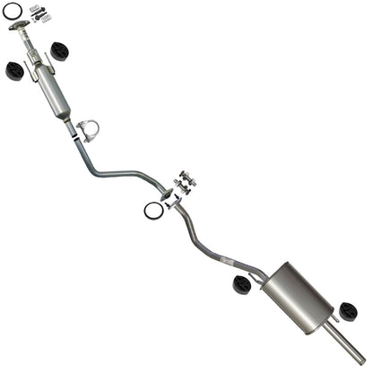 2012-2018 Nissan Versa 1.6L Muffler and Resonator | Cat Back Exhaust System Kit - For Sedan