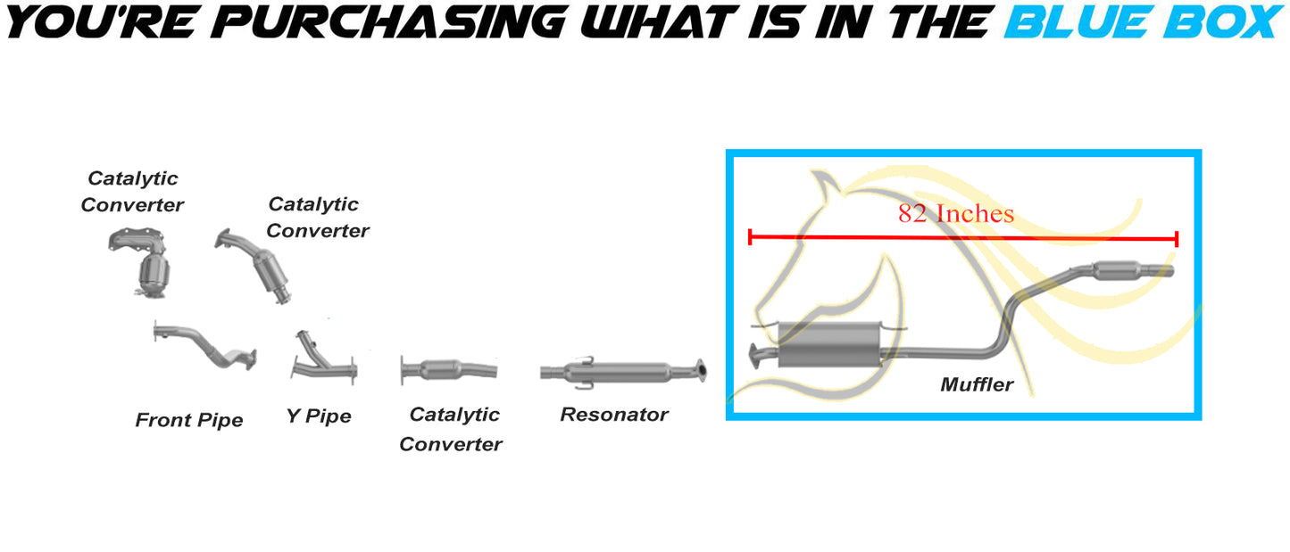 Exhaust Muffler for 2004-2006 Toyota Sienna 3.3L | 2007-2020 Sienna 3.5L | AWD Models