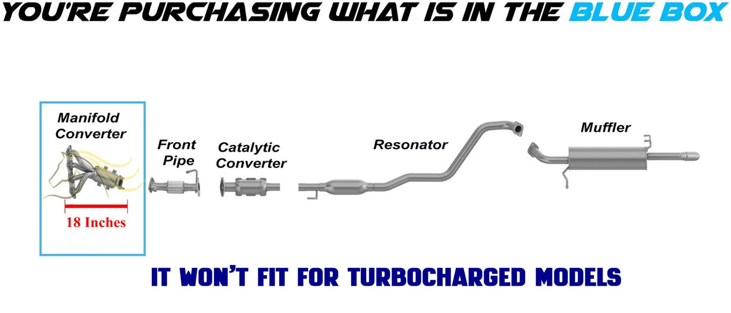 2012-2019 Kia Rio and Soul 1.6L Manifold Catalytic Converter - EPA Approved