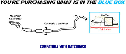 2008 Toyota Yaris 1.5L Exhaust Muffler Assembly