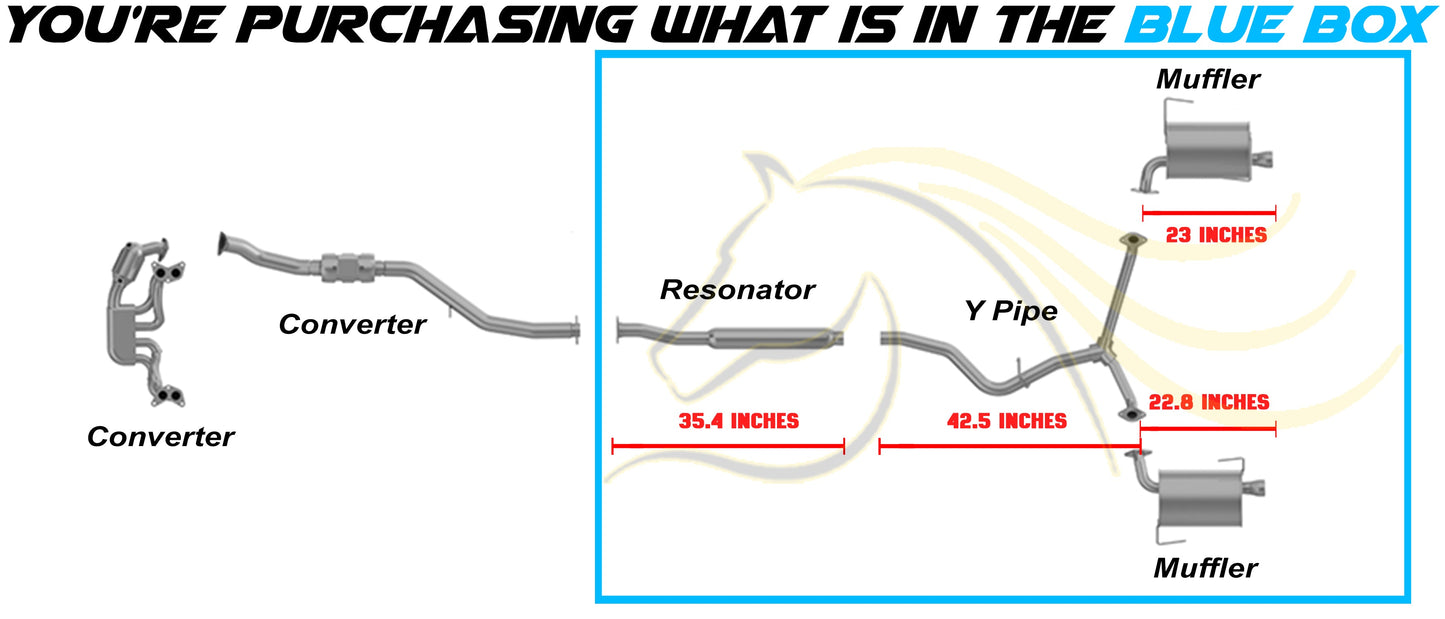 Cat-back Exhaust System for 2009-2013 Subaru Forester 2.5L and 2008-2011 Impreza 2.5L