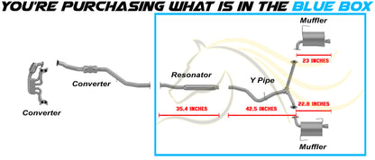 Cat-back Exhaust System for 2009-2013 Subaru Forester 2.5L and 2008-2011 Impreza 2.5L