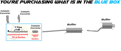 Rear Catalytic Converter Front Flex Exhaust Pipe for 2005-2008 Honda Pilot 3.5L | 2006-2008 Ridgeline 3.5L | 2003-2006 Acura MDX 3.5L