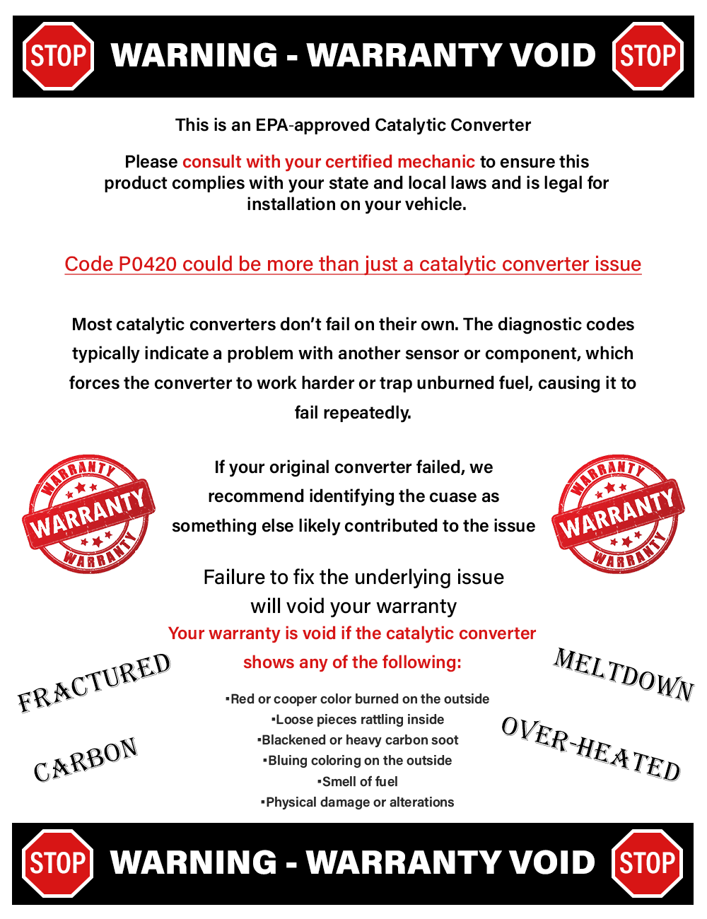 1997-2001 Honda CR-V 2.0L Complete Exhaust System Kit - EPA Approved