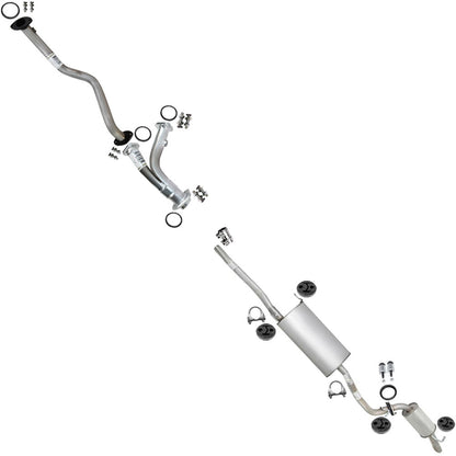 Exhaust Front Pipe, Y Pipe, Muffler Assembly & Resonator for 2004-2009 Lexus RX350 3.5L