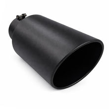 Colt Exhaust High Temperature Black Coated Diesel Truck Bolt On Exhaust Tip (5" x 7" x 15")