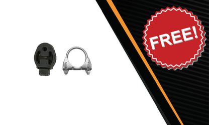Northeastern Exhaust | Stainless Steel Exhaust Muffler Assembly Compatible for Ford Focus 2000-2004 2.0L | Hatchback | Free Clamp Included | Automotive Replacement Part