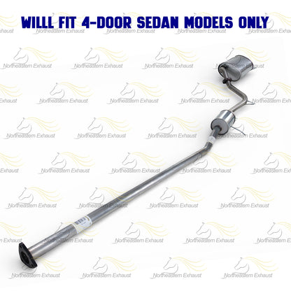 1998-2002 Honda Accord 2.3L Exhaust Resonator and Muffler Kit | 4-DOOR SEDAN MODELS ONLY