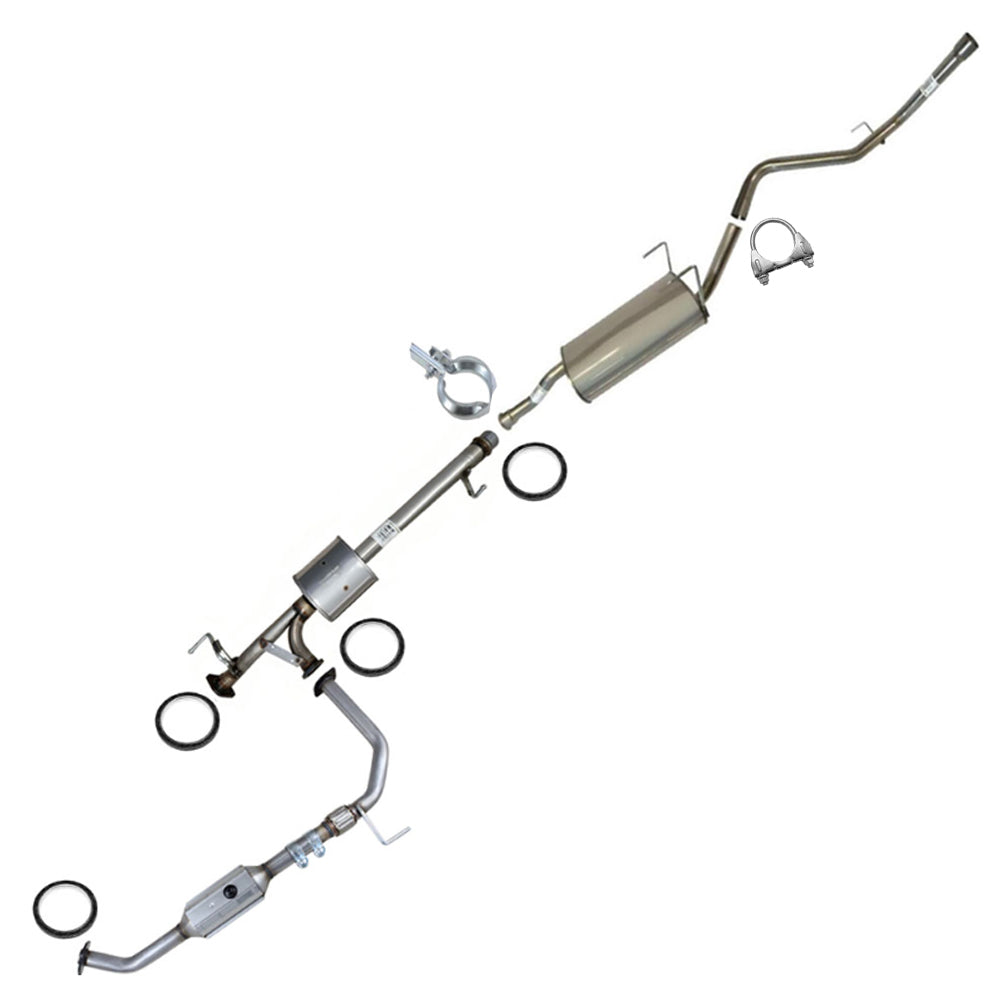 2003-2004 Toyota Tundra 4.7L Catalytic Converter, Resonator and Muffler