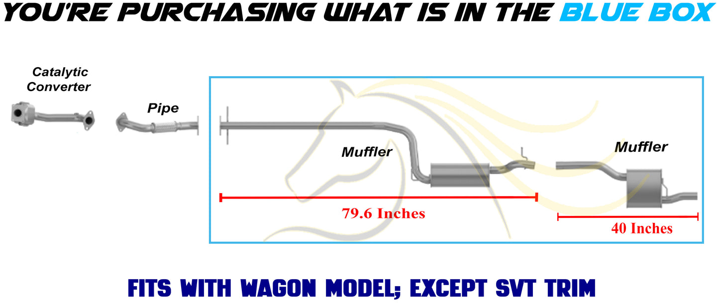 2000-2004  Ford Focus 2.0L Exhaust Muffler Assembly