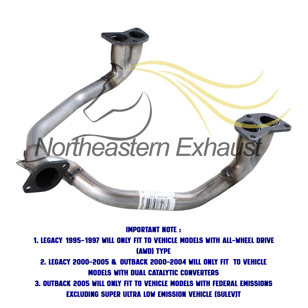 1998-2005 Subaru Impreza 2.5L Exhaust Pipe - Direct fit