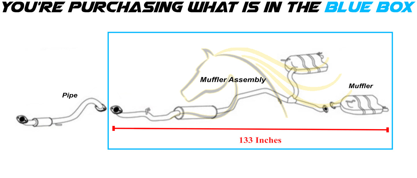 2018-2020 Honda Accord 1.5L Exhaust Muffler Assembly Kit
