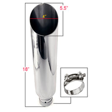 Universal Angle Cut Exhaust Tip (2.5" Inlet, 4" Outlet, 18" Length)