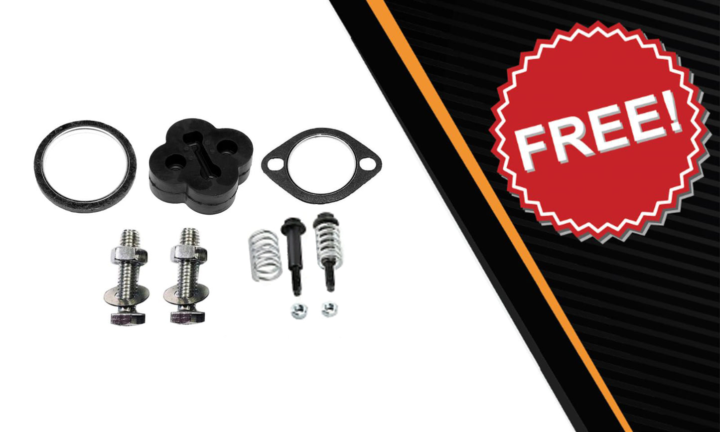 Northeastern Exhaust | Stainless Steel Exhaust Resonator Pipe Compatible for Subaru Forester 1998 2.5L | Impreza 1998 2.5L  | Impreza 1997 1.8L | Impreza 1997-1998 2.2L | Free Gaskets Included