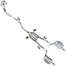 2005-2008 A4 Quattro 2.0L Stainless Steel Front Pipe Resonator and Pair of Mufflers Kit