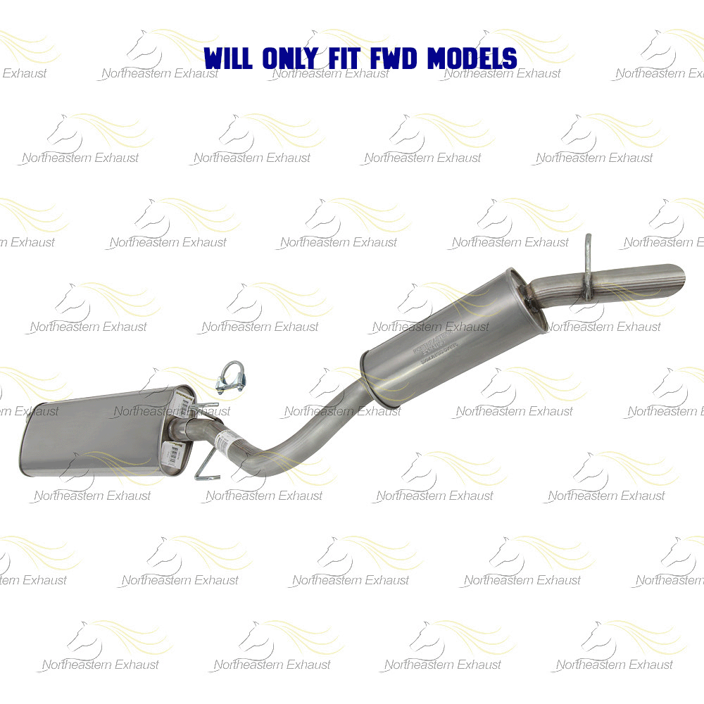 2002 Chevy Venture 3.4l Exhaust Muffler and Resonator Pipe