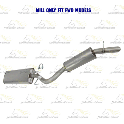 2002 Chevy Venture 3.4l Exhaust Muffler and Resonator Pipe