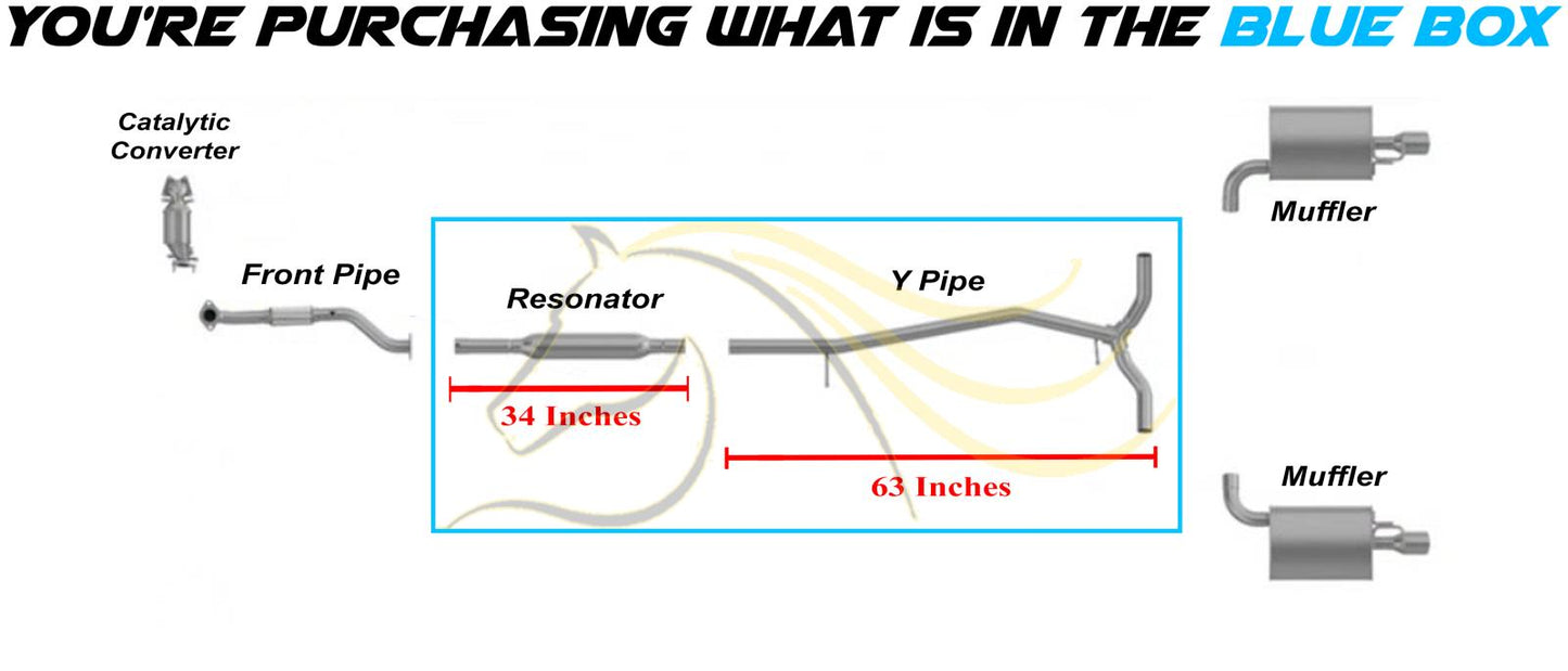 2012 Ford Explorer 2.0L Exhaust Resonator and Y Pipe