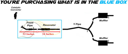 2015 Ford Explorer 2.0L Front Pipe and Resonator Exhaust Kit