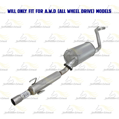 2004-2010 Toyota Sienna 3.3L 3.5L Resonator Pipe and Muffler Exhaust