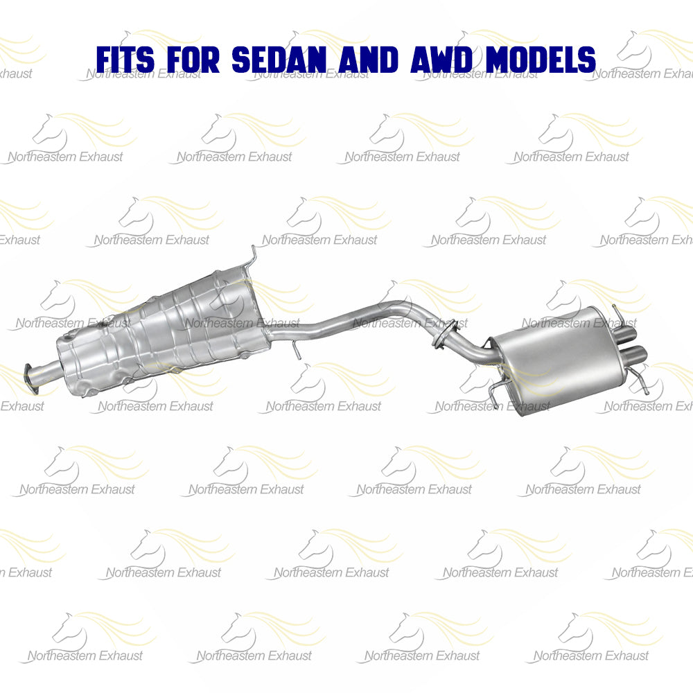 2004 Infiniti G35 3.5L Exhaust Center & Rear Muffler Exhaust Kit