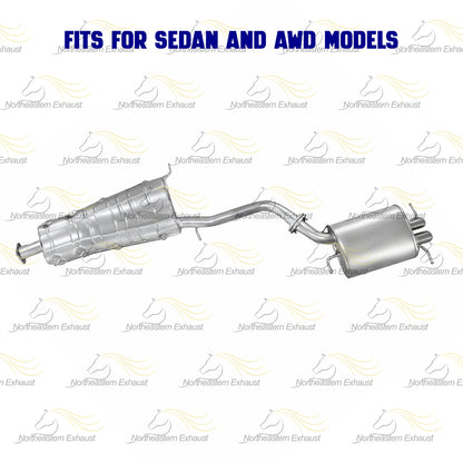 2004 Infiniti G35 3.5L Exhaust Center & Rear Muffler Exhaust Kit